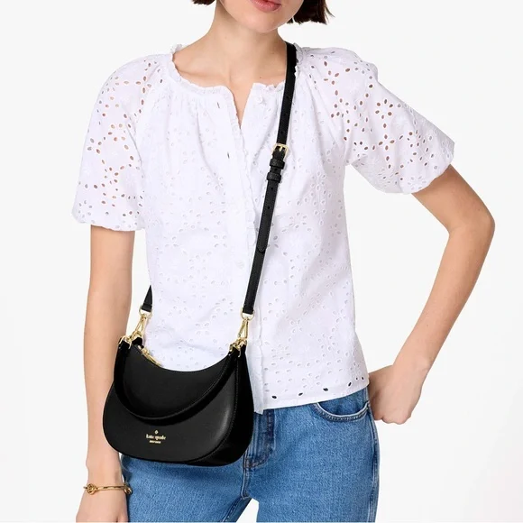 ♠️kate spade Paige Medium Convertible Crossbody, Black NWT